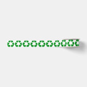 Recyclage-symbool - groen grosgrain lint (Voorkant)