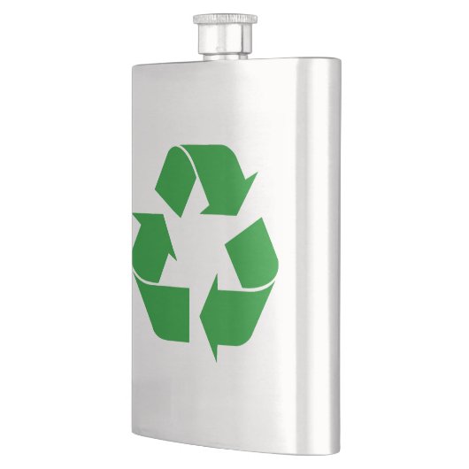 Recyclage-symbool - groen heupfles (Links)