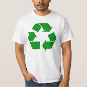 Recyclage-symbool - groen t-shirt (Voorkant)