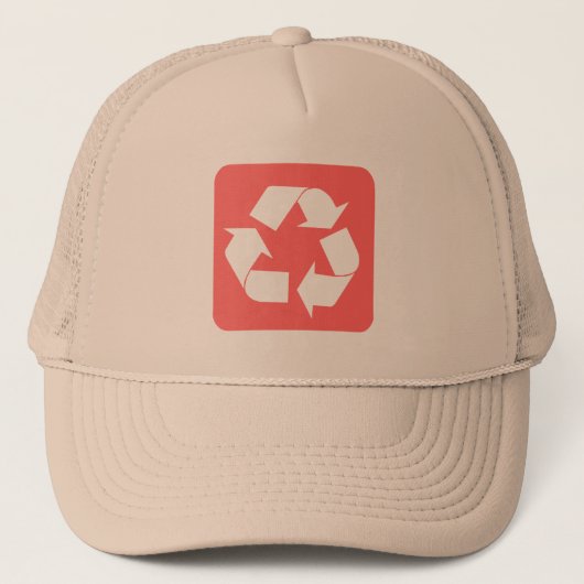 Recyclage - Tropisch roze Trucker Pet (Voorkant)