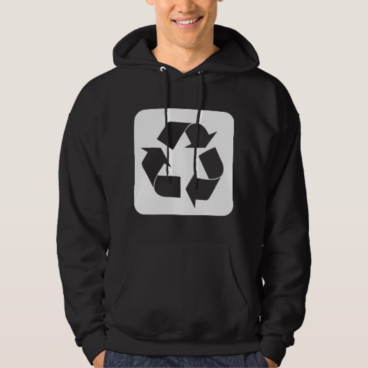 Recyclage - wit hoodie (Voorkant)