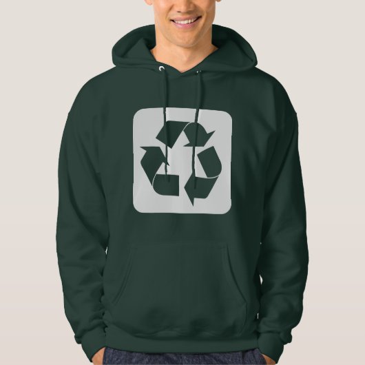 Recyclage - wit hoodie (Voorkant)