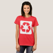 Recyclage - wit t-shirt (Voorkant volledig)