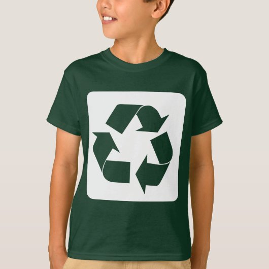 Recyclage - wit t-shirt (Voorkant)