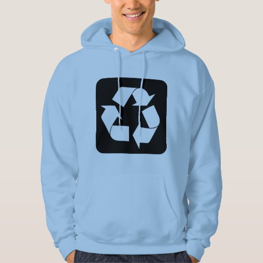 Recyclage - zwart hoodie (Voorkant)