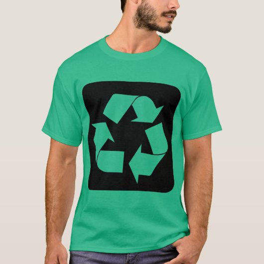 Recyclage - zwart t-shirt (Voorkant)