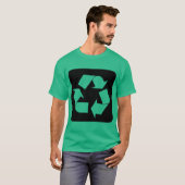 Recyclage - zwart t-shirt (Voorkant volledig)