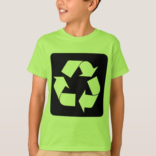 Recyclage - zwart t-shirt (Voorkant)