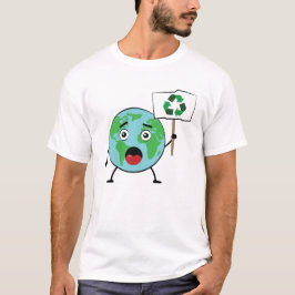 Recycle - Activismeoproep door aardkarakter T-shirt