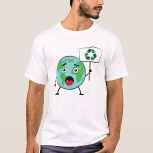 Recycle - Activismeoproep door aardkarakter T-shirt