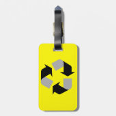 Recycle Bagagelabel (Achterkant verticaal)