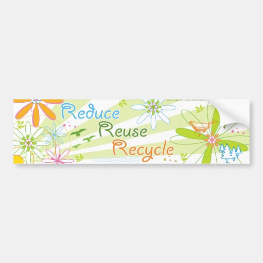 Recycle BUMPERSTICKER (Voorkant)