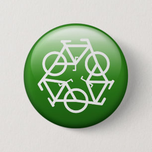 recycle groene knop door Petr Kratochvil Ronde Button 5,7 Cm
