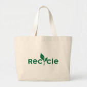 Recycle Grote Tote Bag (Voorkant)
