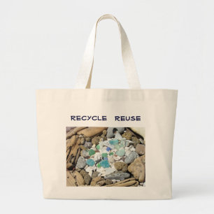 Recycle Hergebruik canvas boodschappentassen Oceaa Grote Tote Bag