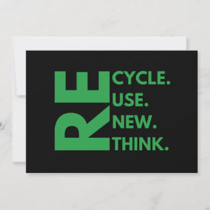 Recycle Hergebruik Vernieuwen Herdenken Dag van de Kaart