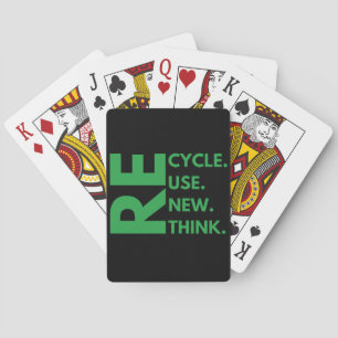 Recycle Hergebruik Vernieuwen Herdenken Dag van de Pokerkaarten