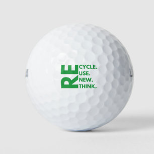 Recycle Hergebruik Vernieuwen Heroverwegen Aarddag Golfballen