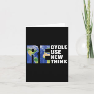 Recycle Hergebruik Vernieuwen Heroverwegen Dag van Kaart