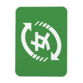 Recycle Japanse Meisjes | Kanji Nihongo Bord Magneet (Verticaal)