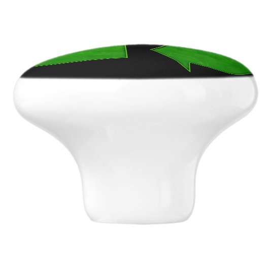 Recycle Logo by Shirley Taylor Keramische Knop (Zijkant)