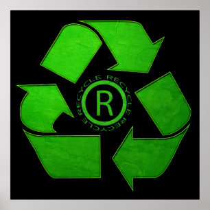 Recycle Logo by Shirley Taylor Poster