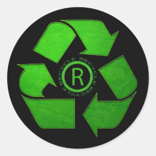 Recycle Logo by Shirley Taylor Ronde Sticker