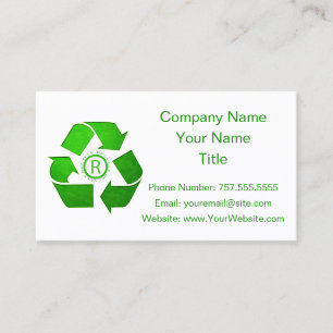 Recycle Logo by Shirley Taylor Visitekaartje