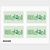 Recycle Rechthoekige Sticker (Vel)
