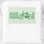 Recycle Rechthoekige Sticker (Tas)