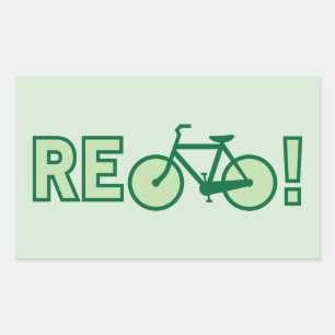 Recycle Rechthoekige Sticker