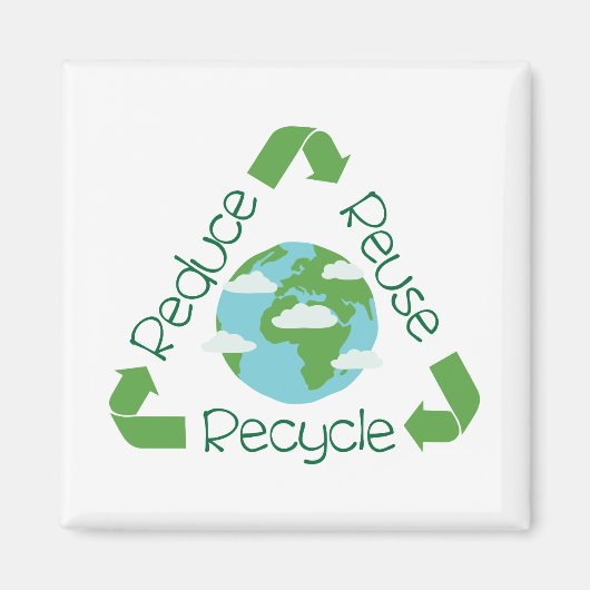 Recycle Reuse Magneet (Voorkant)