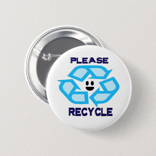 Recycle Ronde Button 5,7 Cm (Voorkant /achterkant)