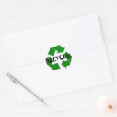 Recycle! Ronde Sticker (Envelop)
