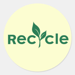Recycle Ronde Sticker