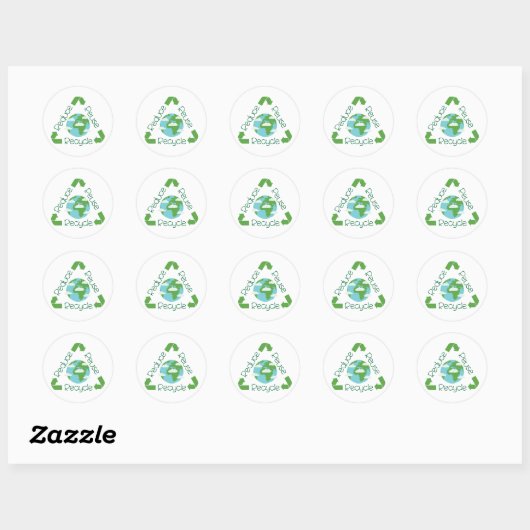 Recycle Ronde Sticker (Vel)