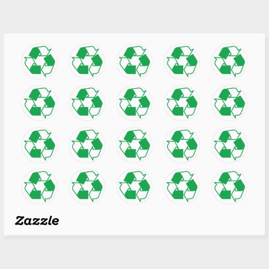 Recycle Ronde Sticker (Vel)