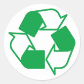Recycle Ronde Sticker (Voorkant)