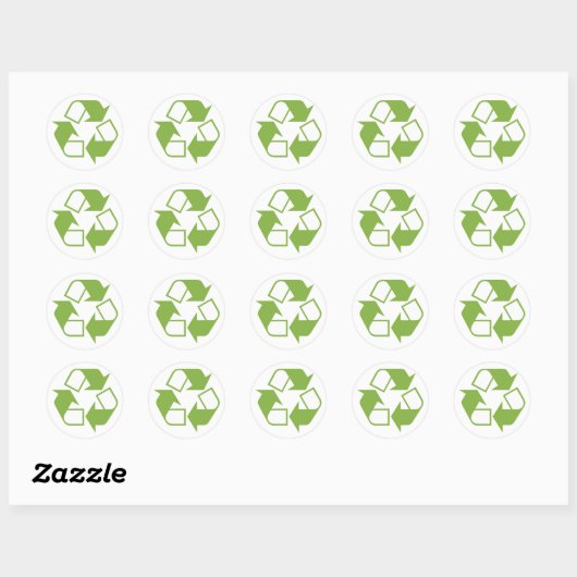 Recycle Ronde Sticker (Vel)