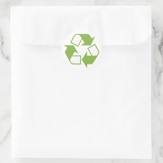Recycle Ronde Sticker (Tas)