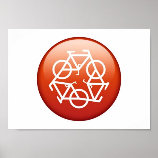 recycle rood door Petr Kratochvil poster (Voorkant)