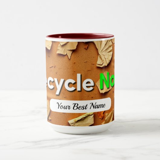 Recycle Textuur Mok (Midden)