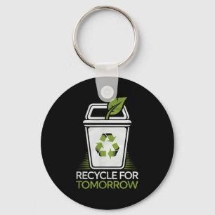 Recycle Voor Morgen Recycling Natuur Liefhebber Aa Sleutelhanger