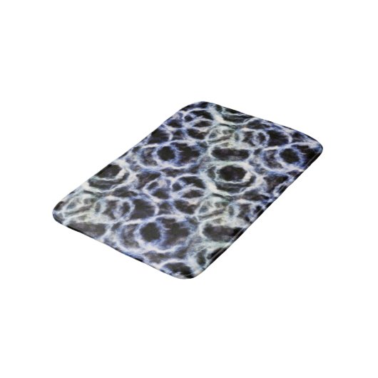 recycled indigo shibori : badmat (Gekanteld)