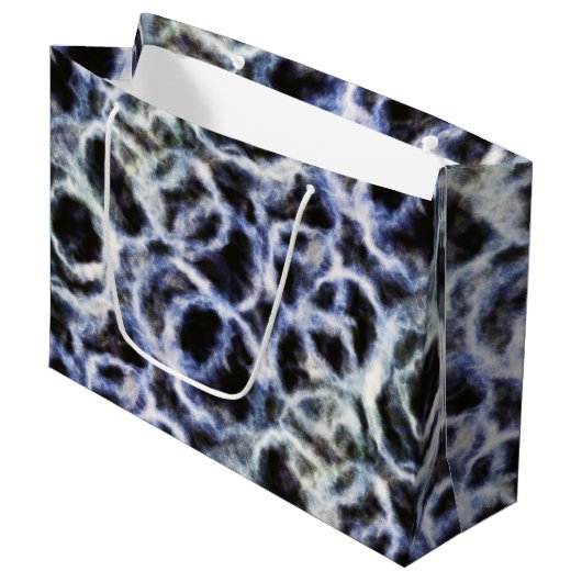 recycled indigo shibori : groot cadeauzakje (Voorkant Gekanteld)