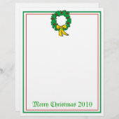 Recycled kerstpapier - Wadevormig ontwerp (Voorkant / Achterkant)