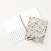 Recycled Paper Texture | Natural Fiber Design Notitieboek (Binnen)