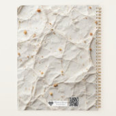 Recycled Paper Texture | Natural Fiber Design Planner (Achterkant)