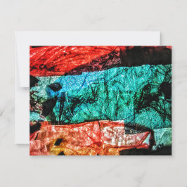 Recycled plastic fotostrip abstracte uitnodiging