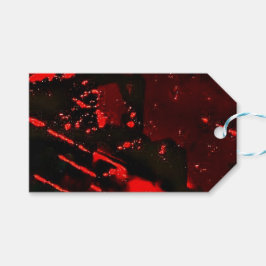 Recycled plastic happiness blue abstract gift tag cadeaulabel